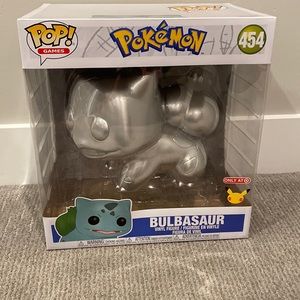 10 inch Funko Pop Pokémon Silver Bulbasaur #454 Target Exclusive